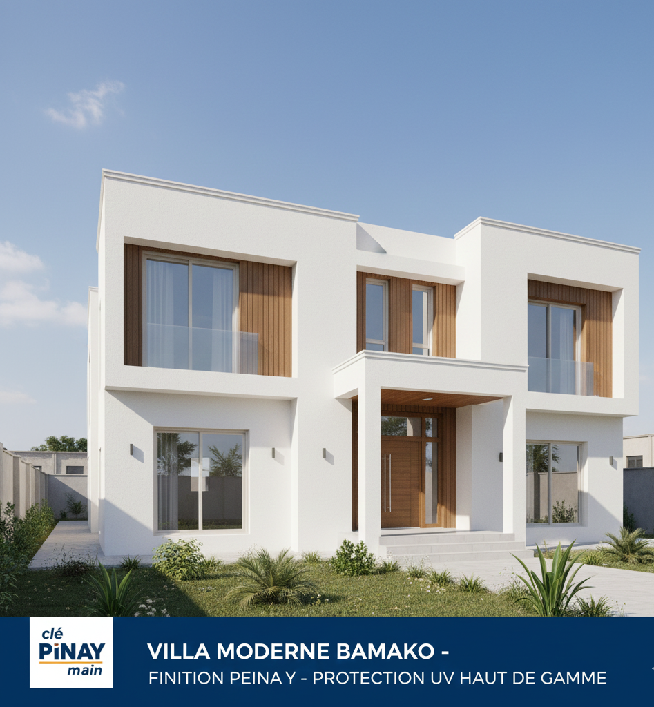 Villa moderne Bamako finition peinture Pinay